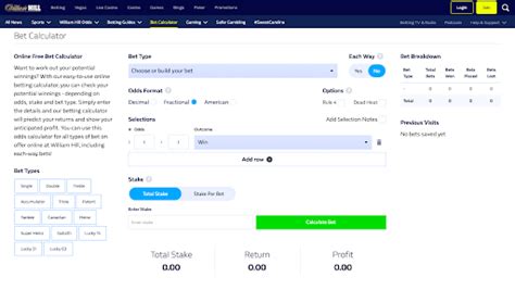 each way bet calculator william hill|william hill nederland.